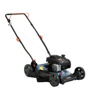 Senix 21-Inch 125 cc 4-Cycle Gas Powered Push Lawn Mower, Mulch & Side Discharge, Dual Lever Height Adj. LSPG-M4